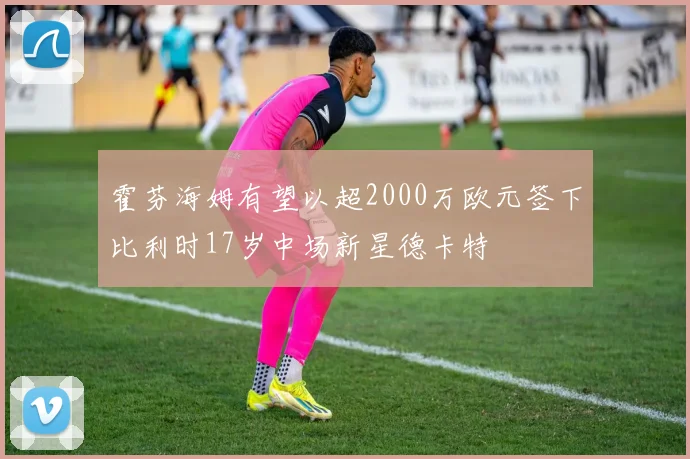 霍芬海姆有望以超2000万欧元签下比利时17岁中场新星德卡特